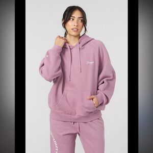 YoungLA Revolve Sweat Set in Pink / Mauve Color Size X-Small Hoodie & Pants W516